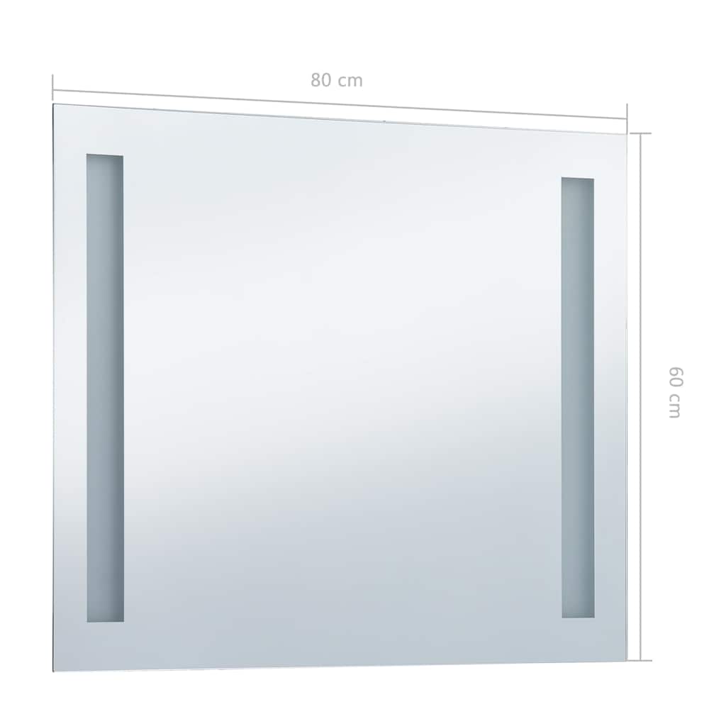 Badkamerspiegel LED 80x60 cm