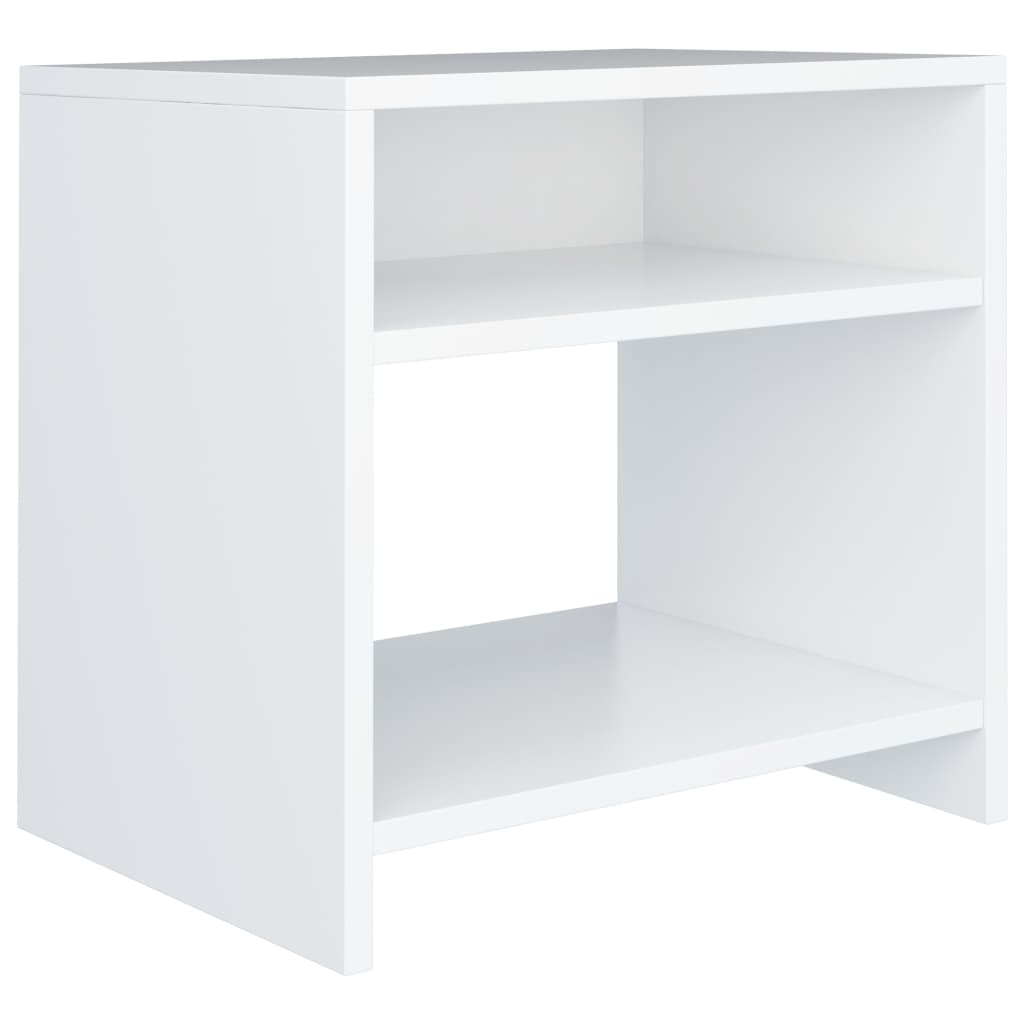 Nachtkastjes 2 st 40x30x40 cm bewerkt hout wit