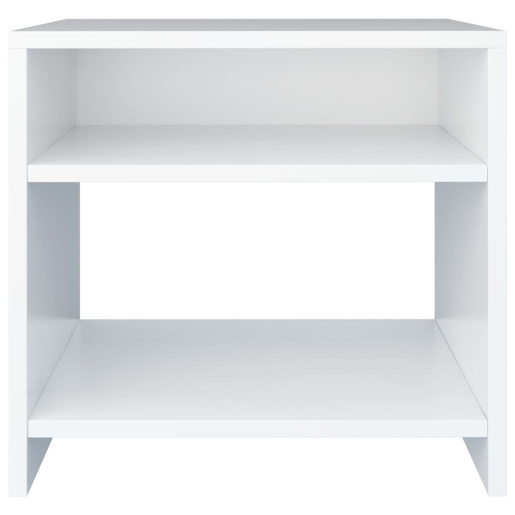 Nachtkastjes 2 st 40x30x40 cm bewerkt hout wit