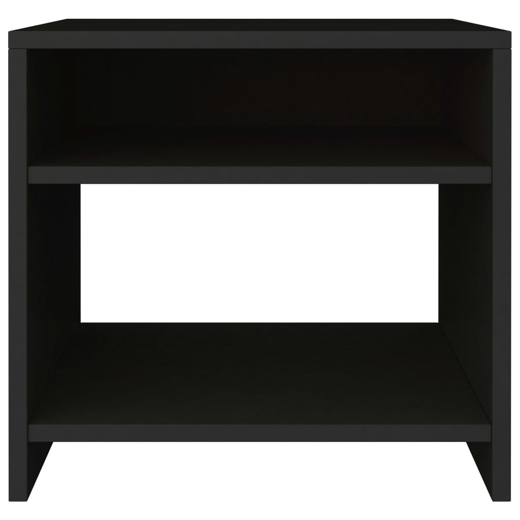 Nachtkastjes 2 st 40x30x40 cm bewerkt hout zwart