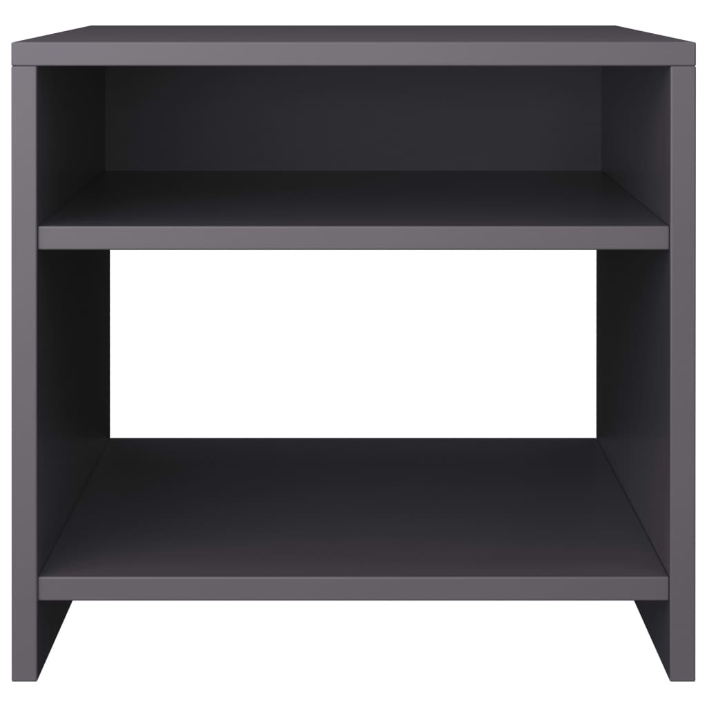 Nachtkastjes 2 st 40x30x40 cm bewerkt hout grijs