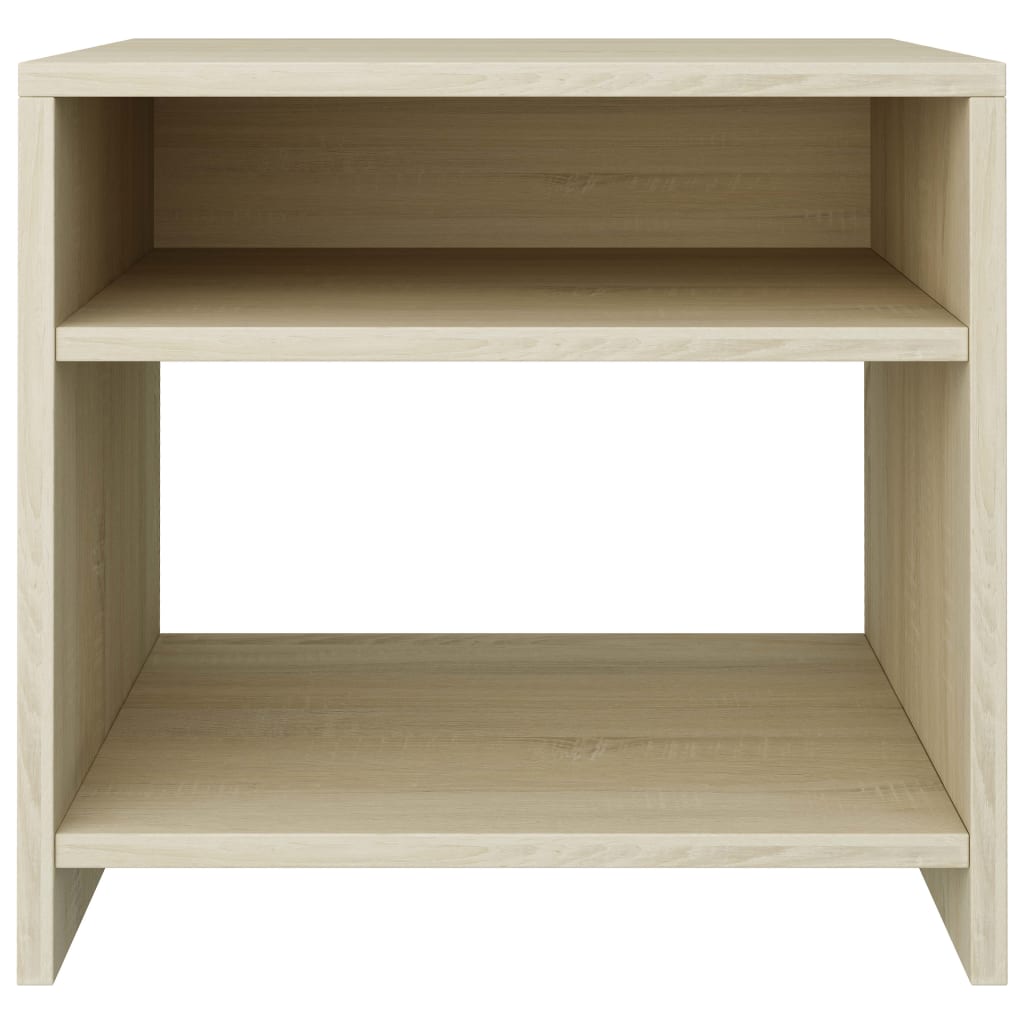 Nachtkastjes 2 st 40x30x40 cm bewerkt hout sonoma eikenkleurig