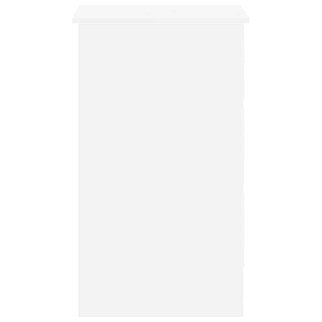 Bureau 90x45x76 cm bewerkt hout wit