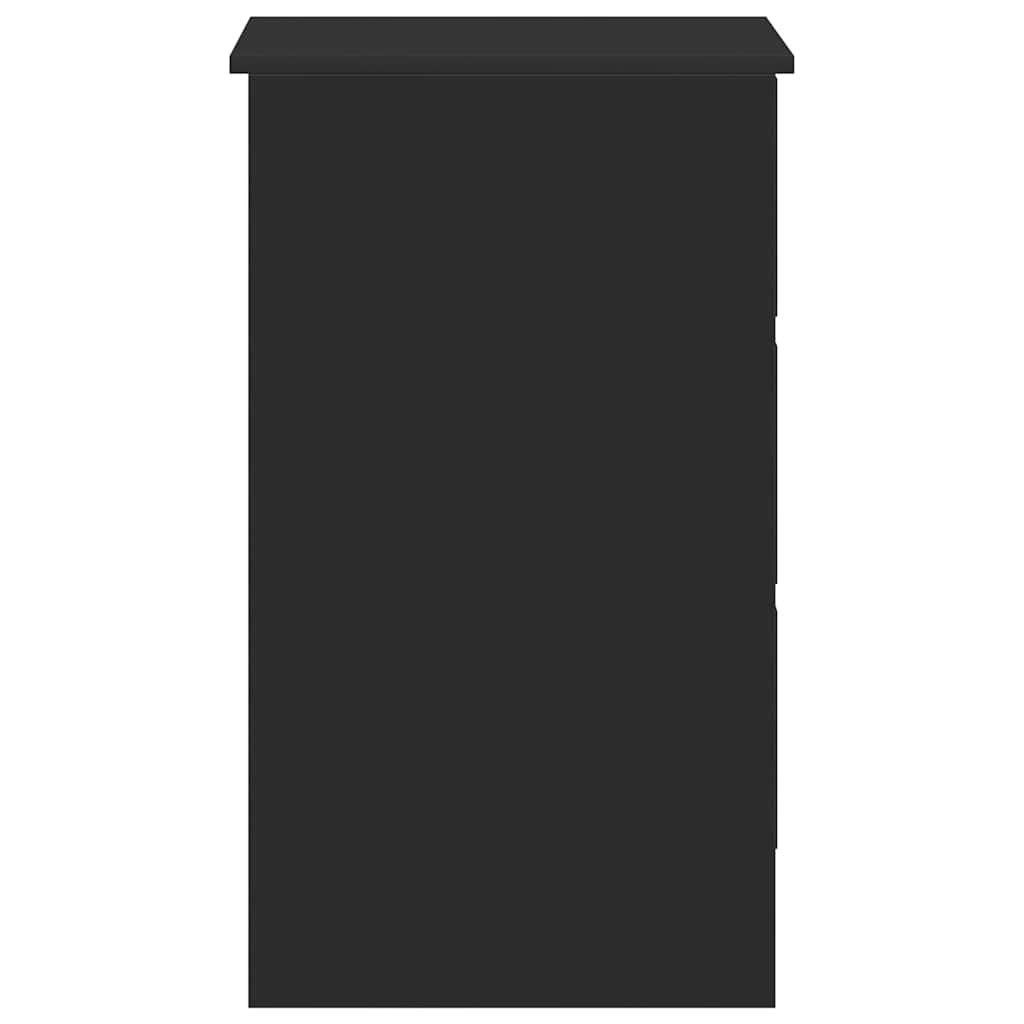 Bureau 90x45x76 cm bewerkt hout zwart