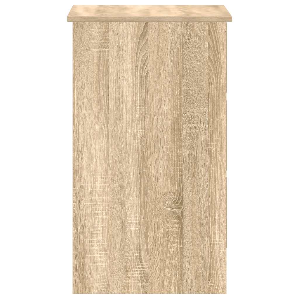 Bureau 90x45x76 cm bewerkt hout sonoma eikenkleurig