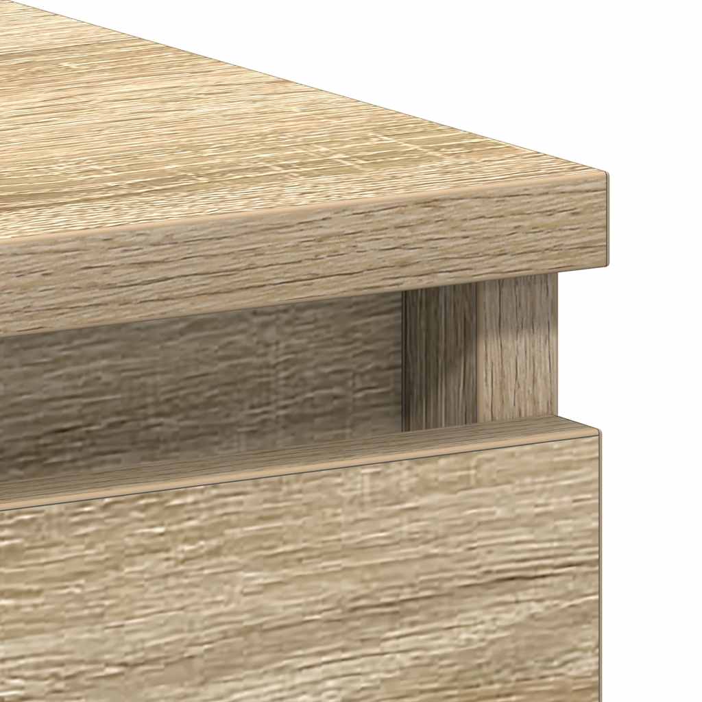 Bureau 90x45x76 cm bewerkt hout sonoma eikenkleurig