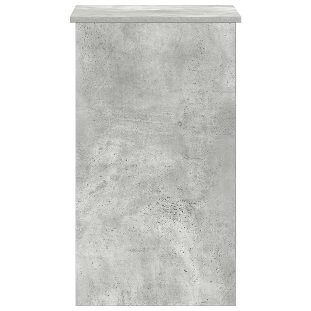 Bureau 90x45x76 cm bewerkt hout betongrijs