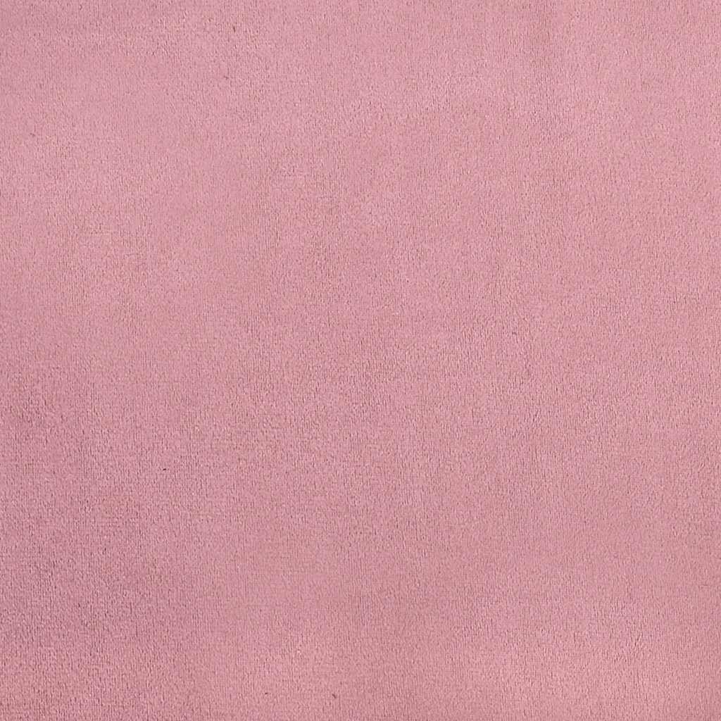 Relaxstoel met voetenbank fluweel roze