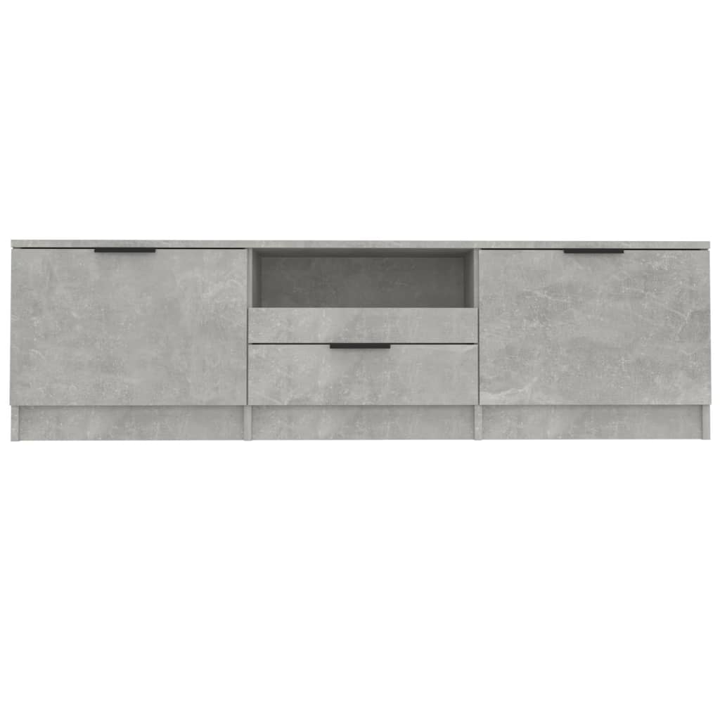 Tv-meubel 140x35x40 cm bewerkt hout betongrijs