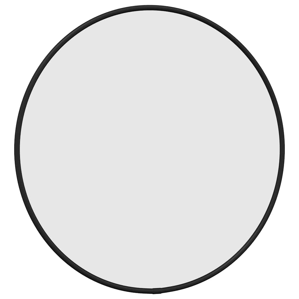Wandspiegel rond Ø40 cm zwart