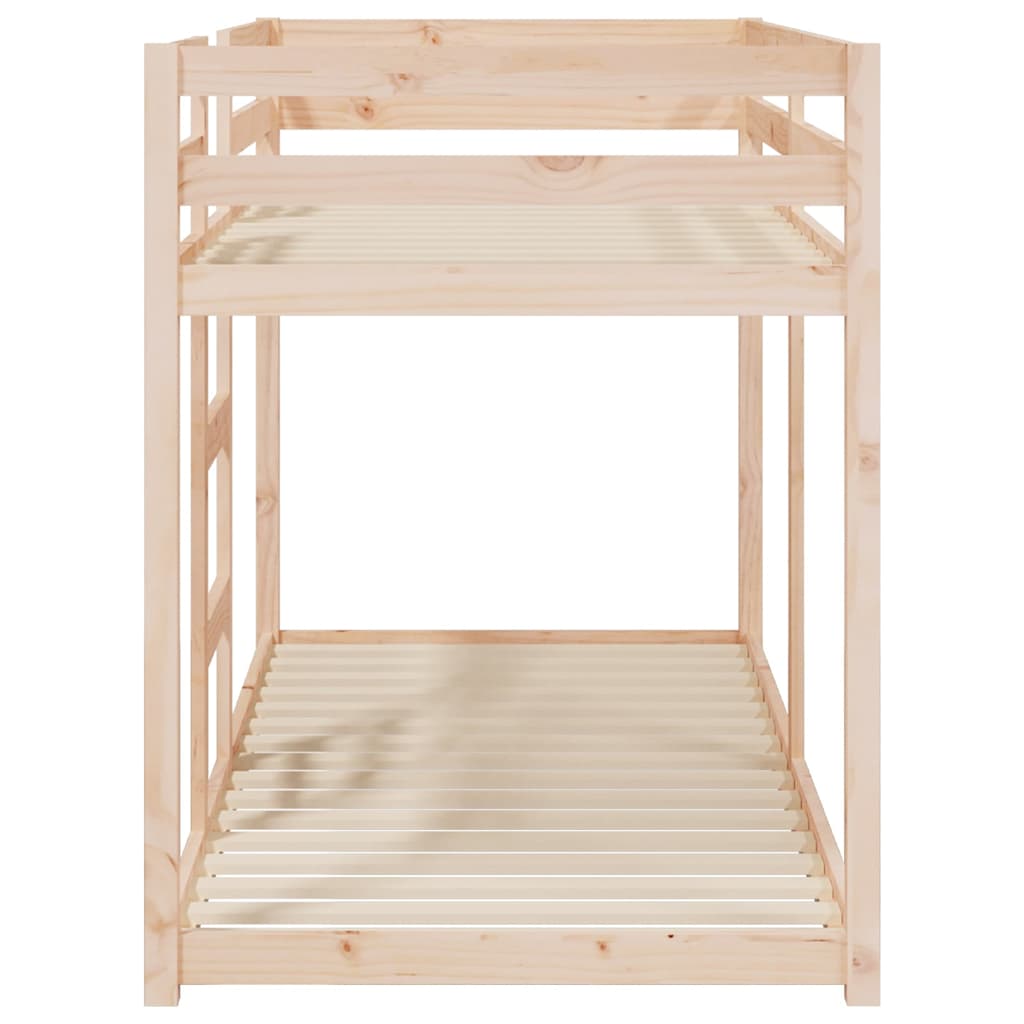 Stapelbed massief groenhout 80x200 cm