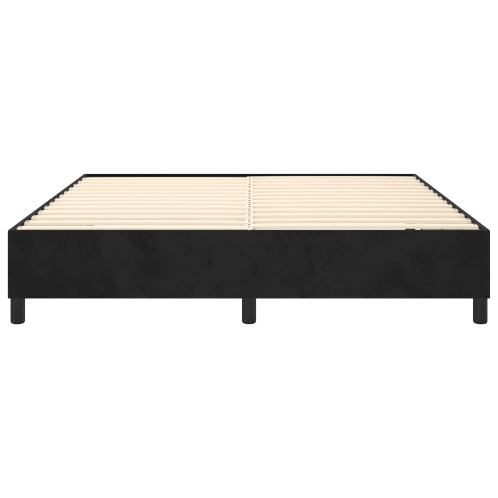 Bedframe zonder matras 160x200 cm fluweel zwart