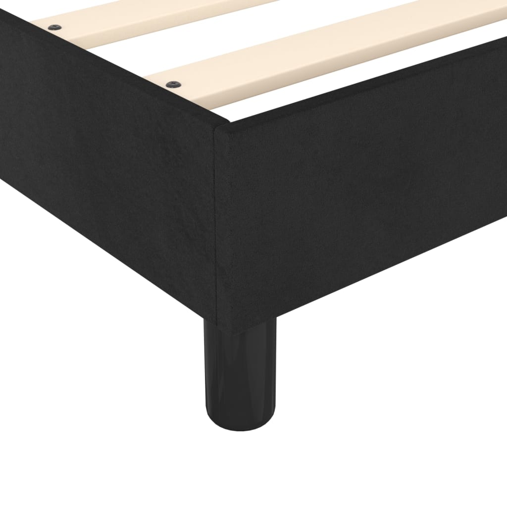 Bedframe zonder matras 160x200 cm fluweel zwart