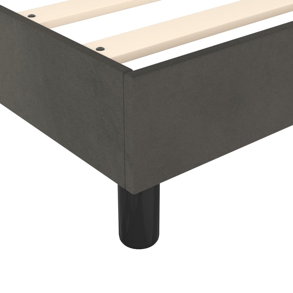 Bedframe zonder matras 180x200 cm fluweel donkergrijs