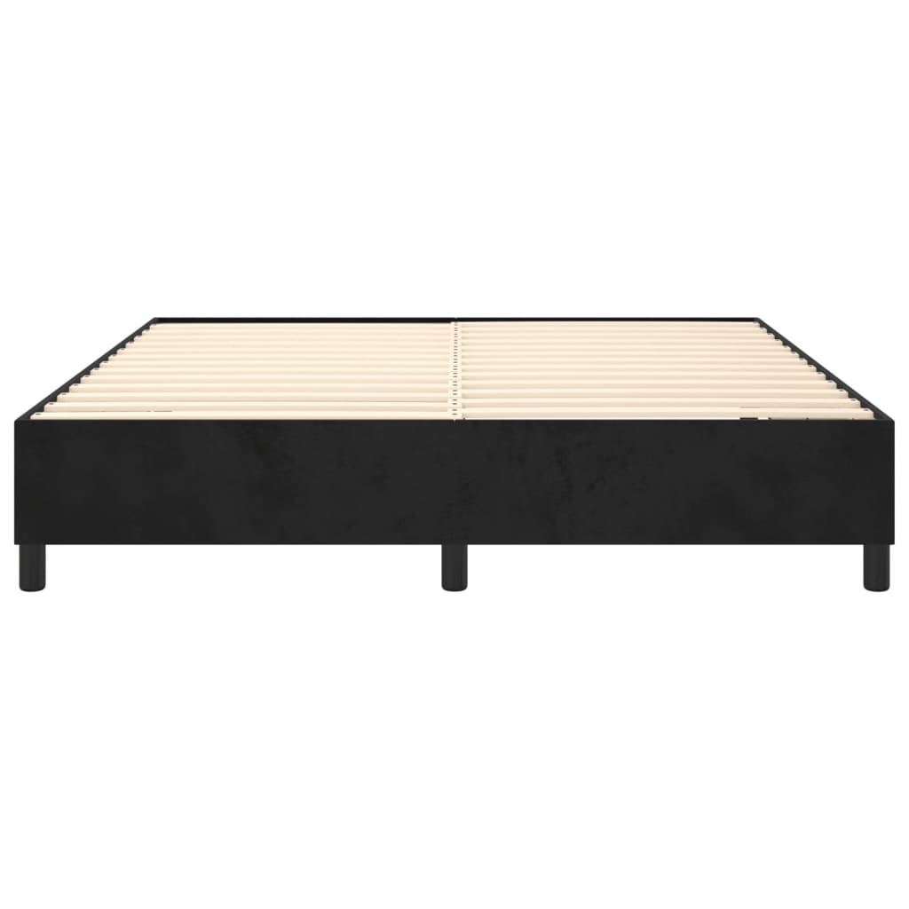 Bedframe zonder matras 180x200 cm fluweel zwart