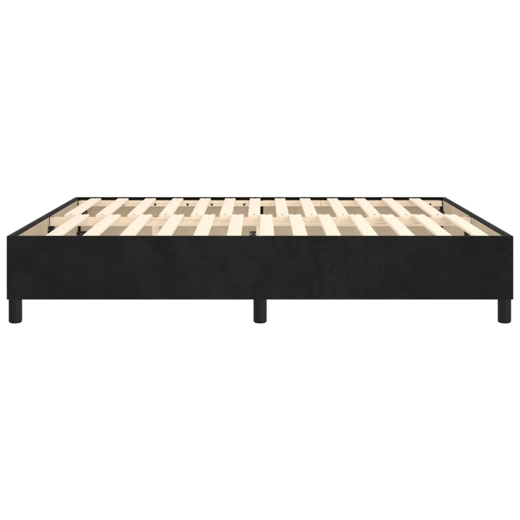 Bedframe zonder matras 180x200 cm fluweel zwart
