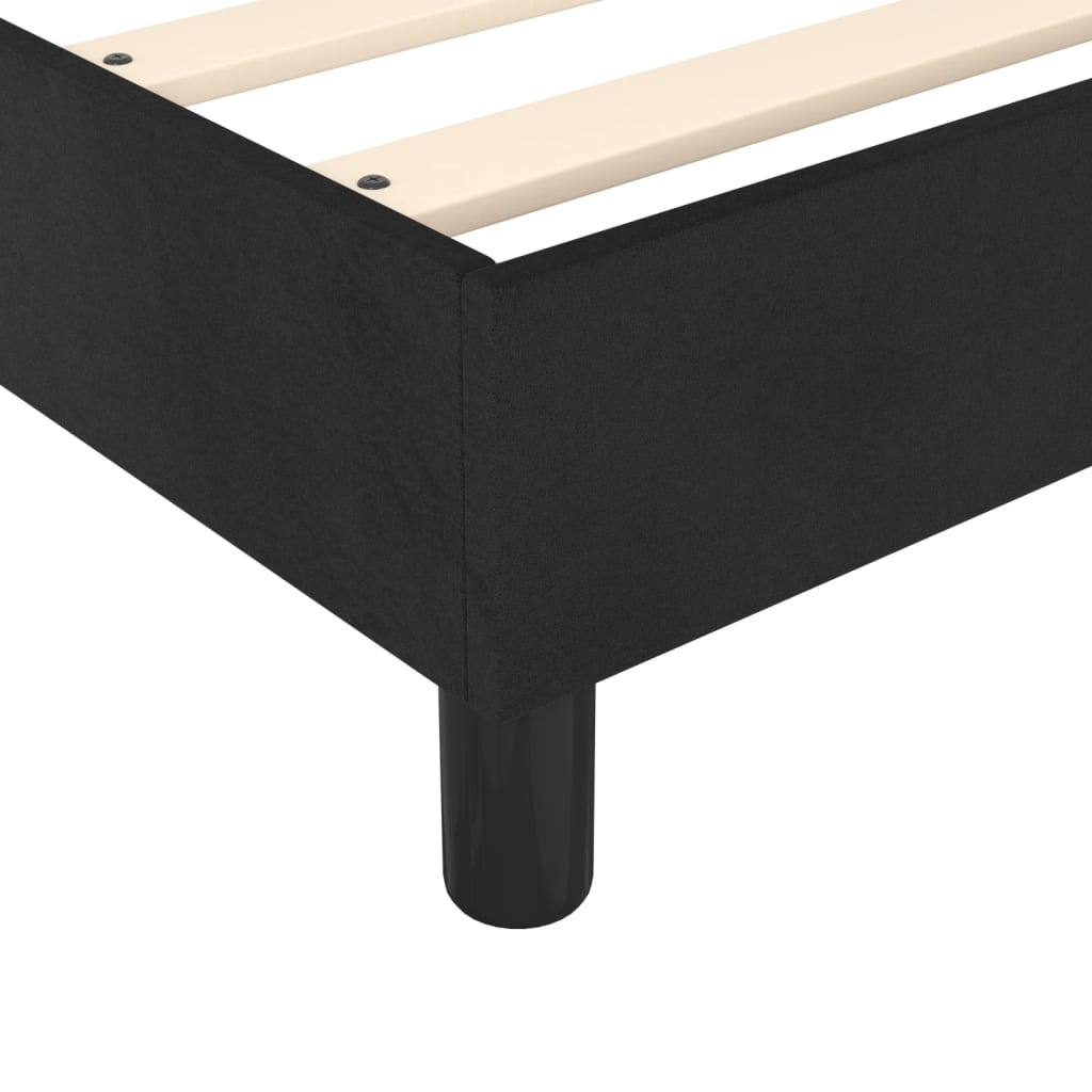 Bedframe zonder matras 180x200 cm fluweel zwart