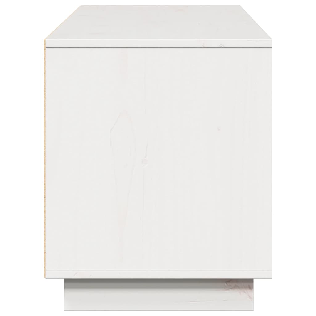 Tv-meubel 156x37x45 cm massief groenenhout wit