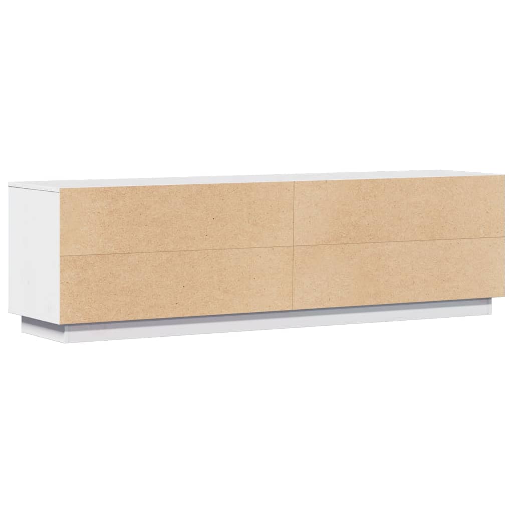 Tv-meubel 156x37x45 cm massief groenenhout wit
