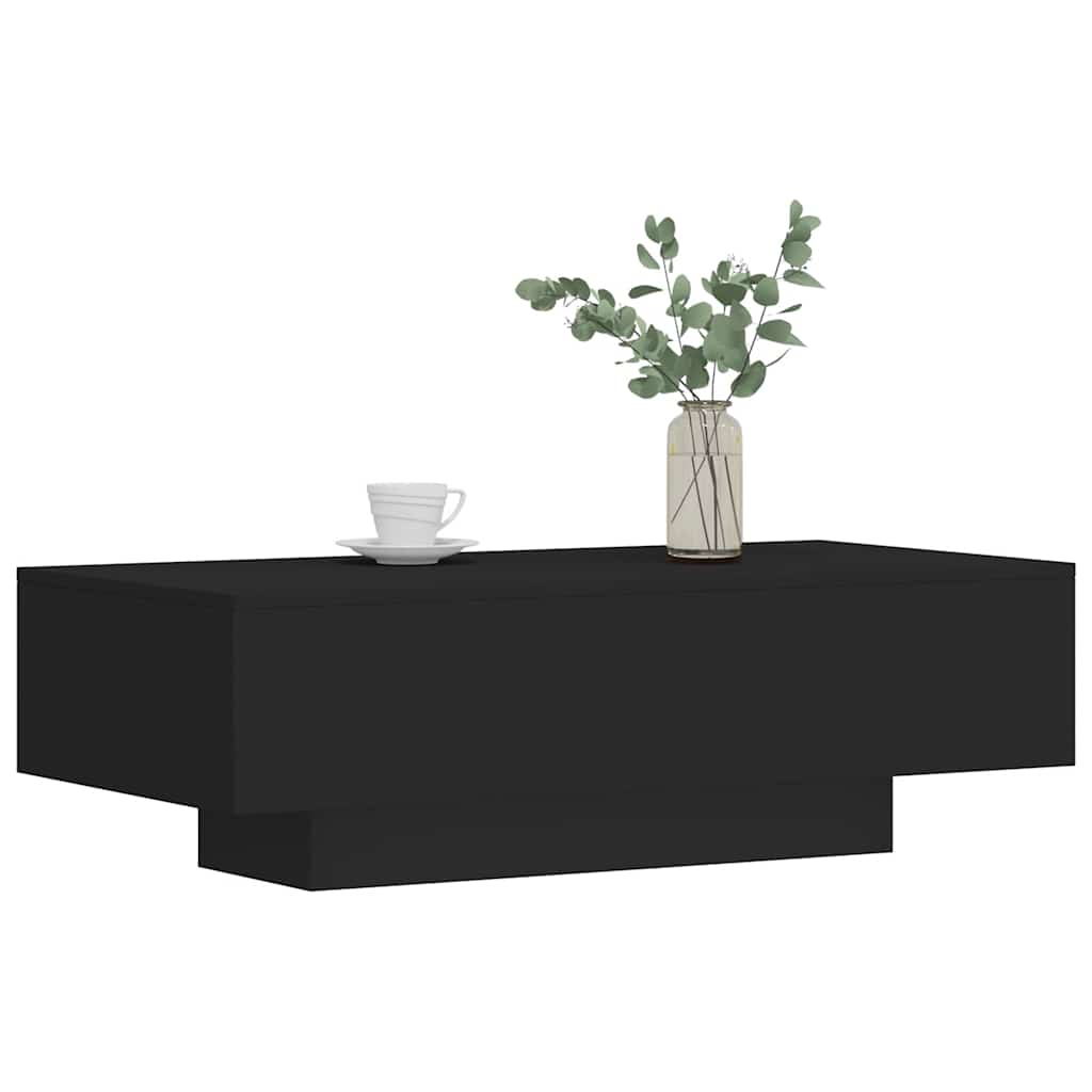 Salontafel 100x49,5x31 cm bewerkt hout zwart
