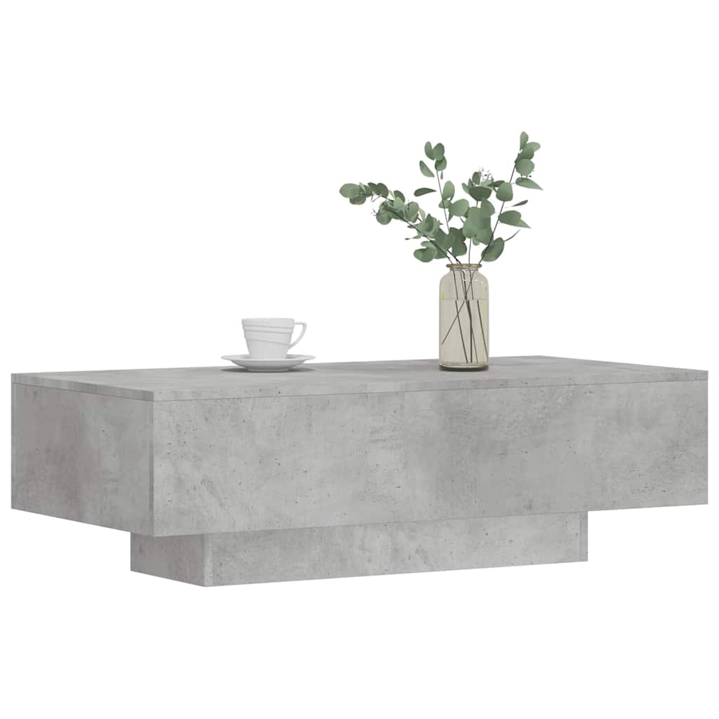 Salontafel 100x49,5x31 cm bewerkt hout betongrijs