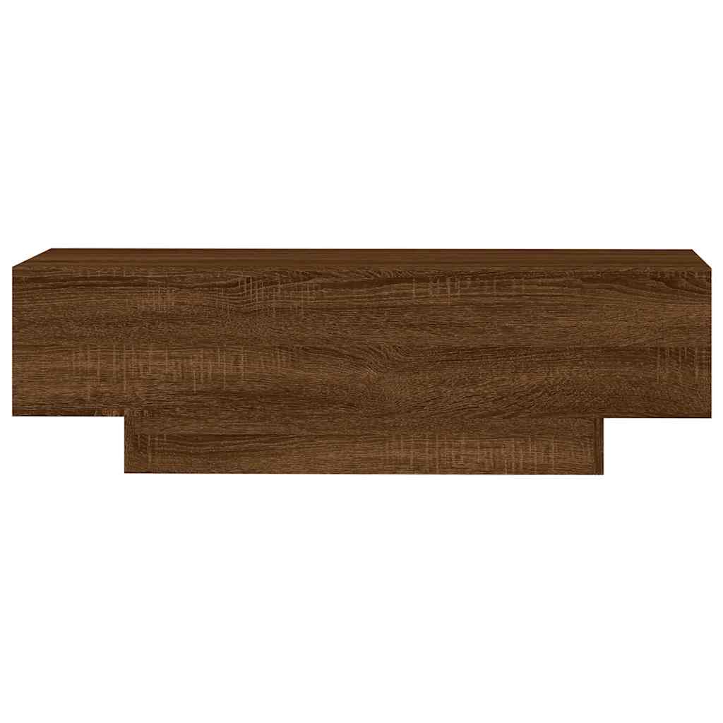 Salontafel 100x49,5x31 cm bewerkt hout bruin eikenkleur