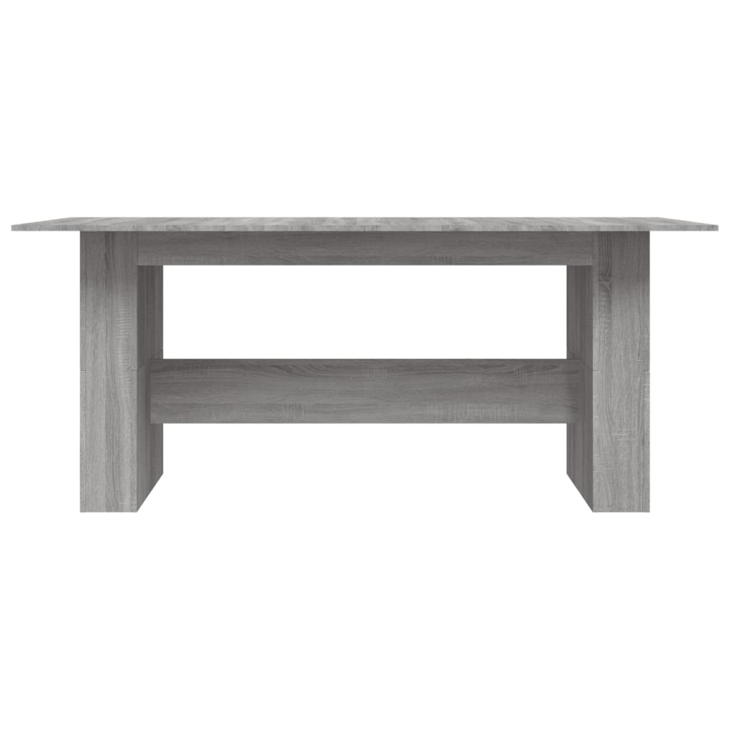 Eettafel 180x90x76 cm bewerkt hout grijs sonoma eikenkleurig
