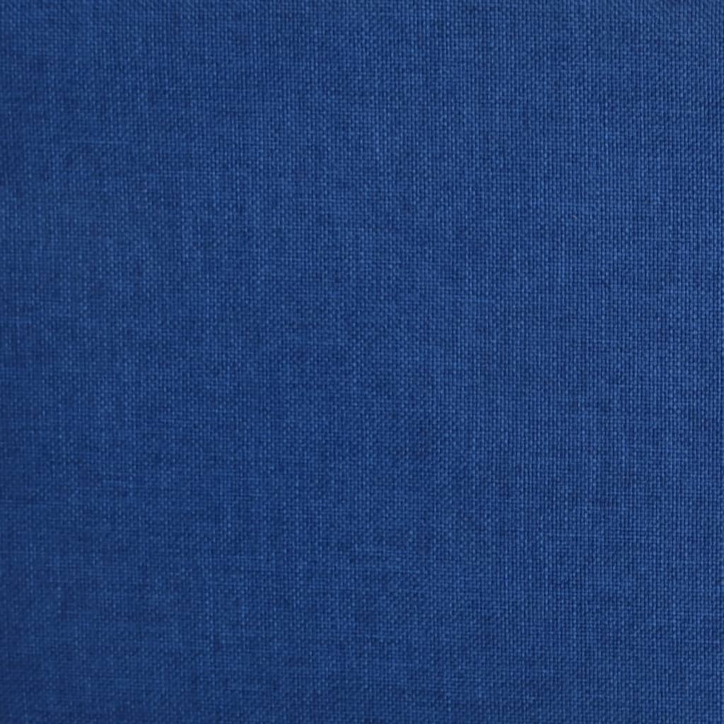 Slaapbank 2-zits met 2 kussens stof blauw