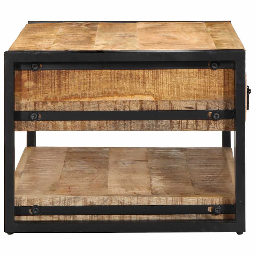 Salontafel 90x50x38 cm massief ruw mangohout