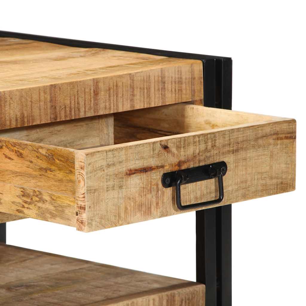 Salontafel 90x50x38 cm massief ruw mangohout