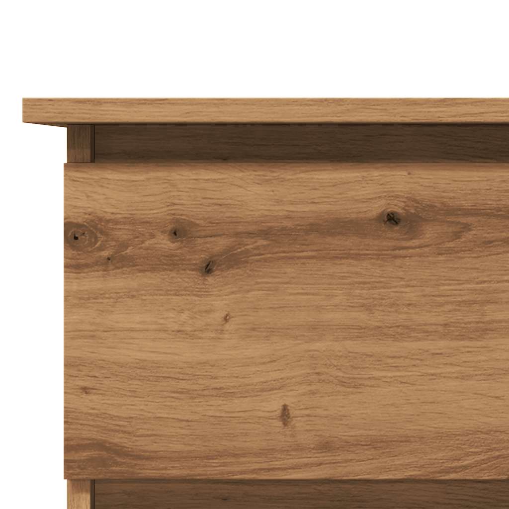 Hoekbureau 145x100x76 cm bewerkt hout ambachtelijk eikenkleur