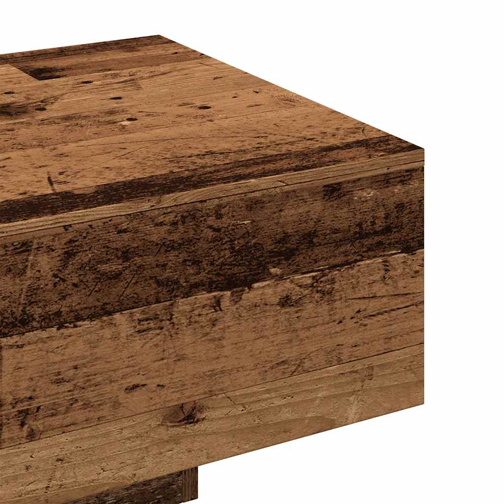 Salontafel 100x49,5x31 cm bewerkt hout oud houtkleurig