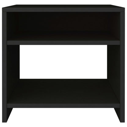 Nachtkastjes 2 st 40x30x40 cm bewerkt hout zwart