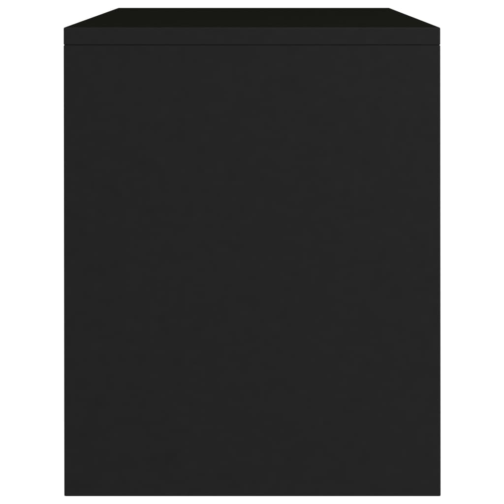 Nachtkastjes 2 st 40x30x40 cm bewerkt hout zwart