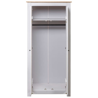 Kledingkast Panama Range 80x50x171,5 cm massief grenenhout wit