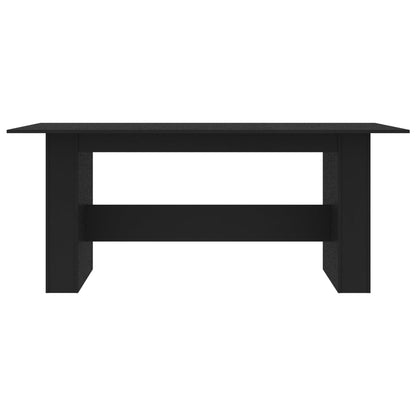 Eettafel 180x90x76 cm spaanplaat zwart