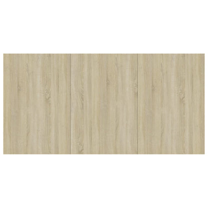 Eettafel 180x90x76 cm bewerkt hout sonoma eikenkleurig