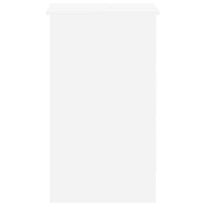 Bureau 90x45x76 cm bewerkt hout wit
