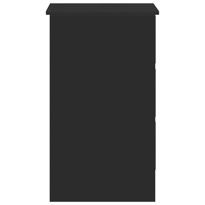 Bureau 90x45x76 cm bewerkt hout zwart