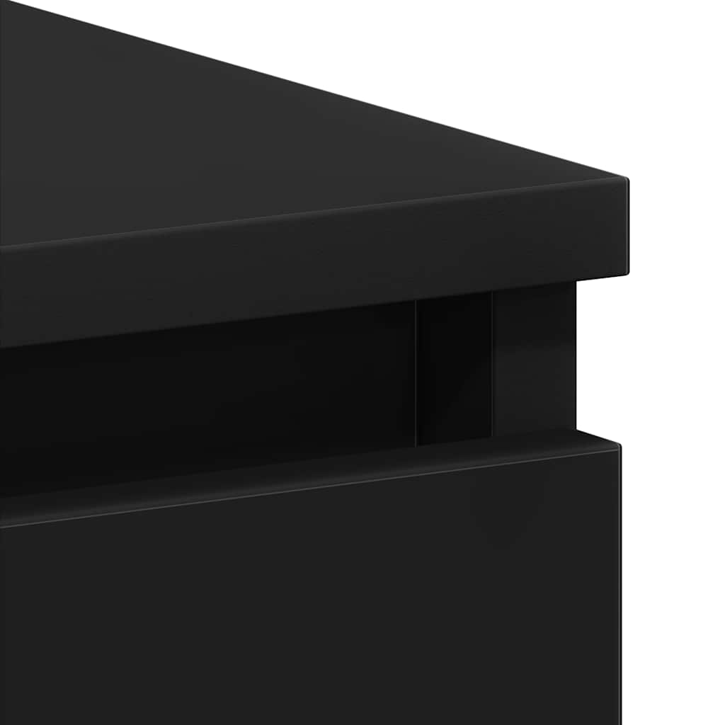 Bureau 90x45x76 cm bewerkt hout zwart