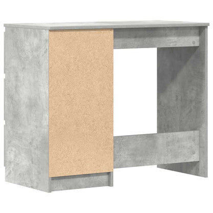 Bureau 90x45x76 cm bewerkt hout betongrijs