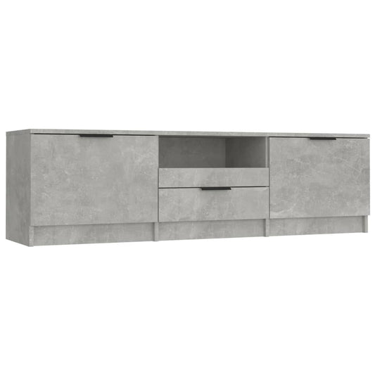 Tv-meubel 140x35x40 cm bewerkt hout betongrijs