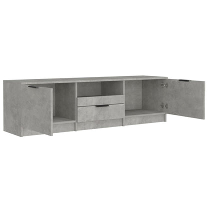 Tv-meubel 140x35x40 cm bewerkt hout betongrijs