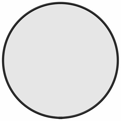Wandspiegel rond Ø40 cm zwart
