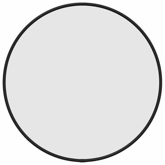 Wandspiegel rond Ø40 cm zwart