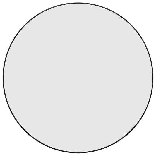 Wandspiegel rond Ø60 cm zwart