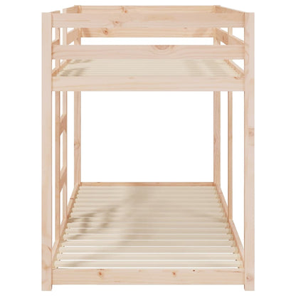 Stapelbed massief groenhout 80x200 cm