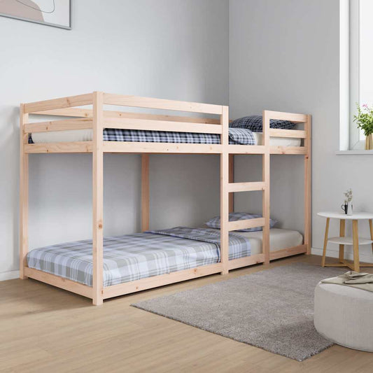 Stapelbed massief grenenhout 80x200 cm