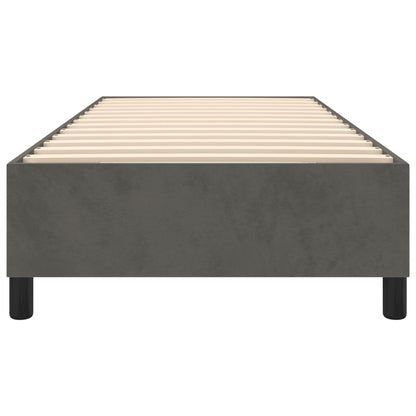 Bedframe zonder matras 90x200 cm fluweel donkergrijs