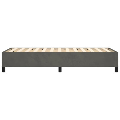 Bedframe zonder matras 90x200 cm fluweel donkergrijs